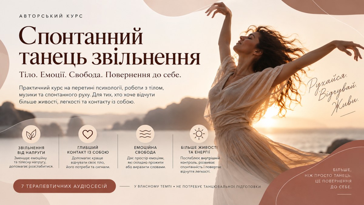 Emotional Freedom Course: "Spontaneous Liberation Dance"